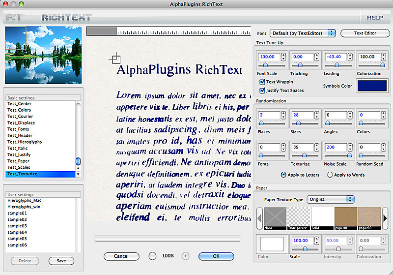 afilter  plug-in for Photoshop and etc
