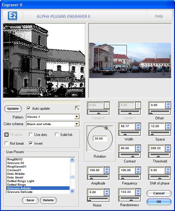 Engraver II for Photoshop screenshot